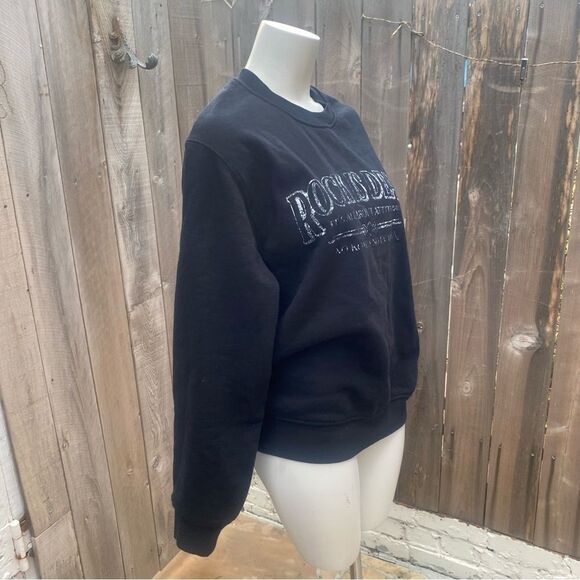 The Kooples BLACK SWEATSHIRT WITH SCREEN PRINT size 1 NWT - Picture 6 of 16